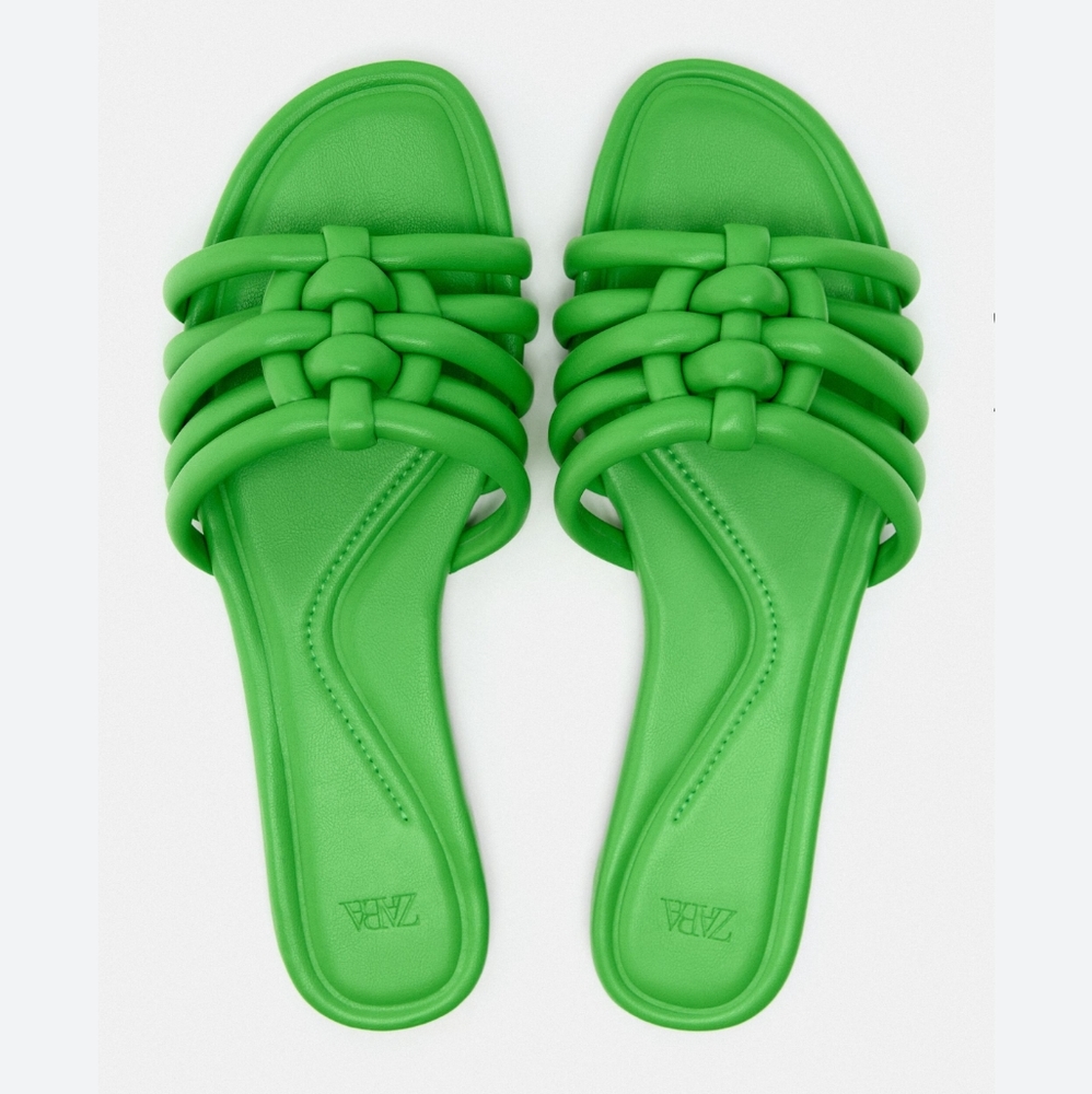 ZARA LIMITED EDITION FLAT MULTI-STRAP SANDALS